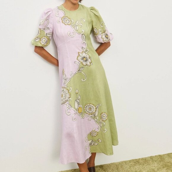 Alémais Sora Midi Dress US Size 10 Australian Size 14 - Picture 3 of 12